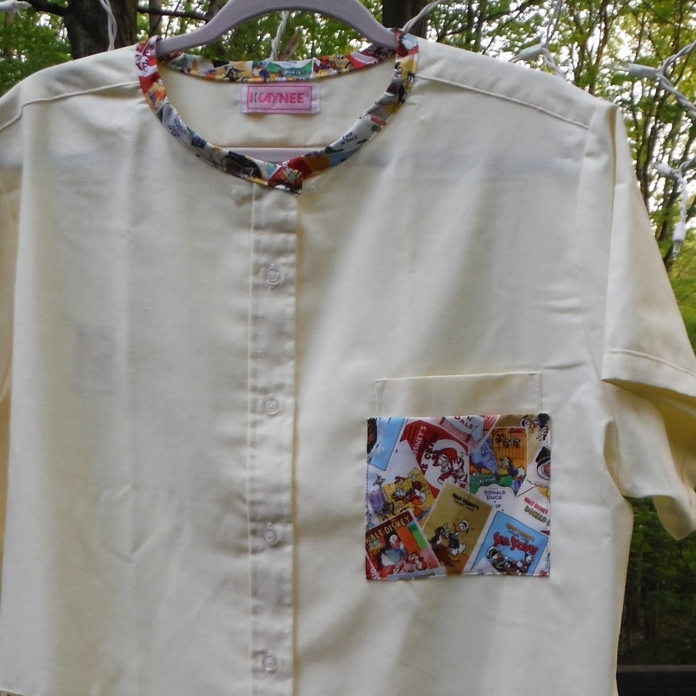 Donald Duck 2X Short Sleeve Shirt or Coverup - New